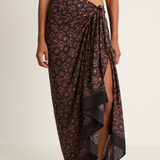 Natalie Martin Sarong - Fleur-De-Lis Black