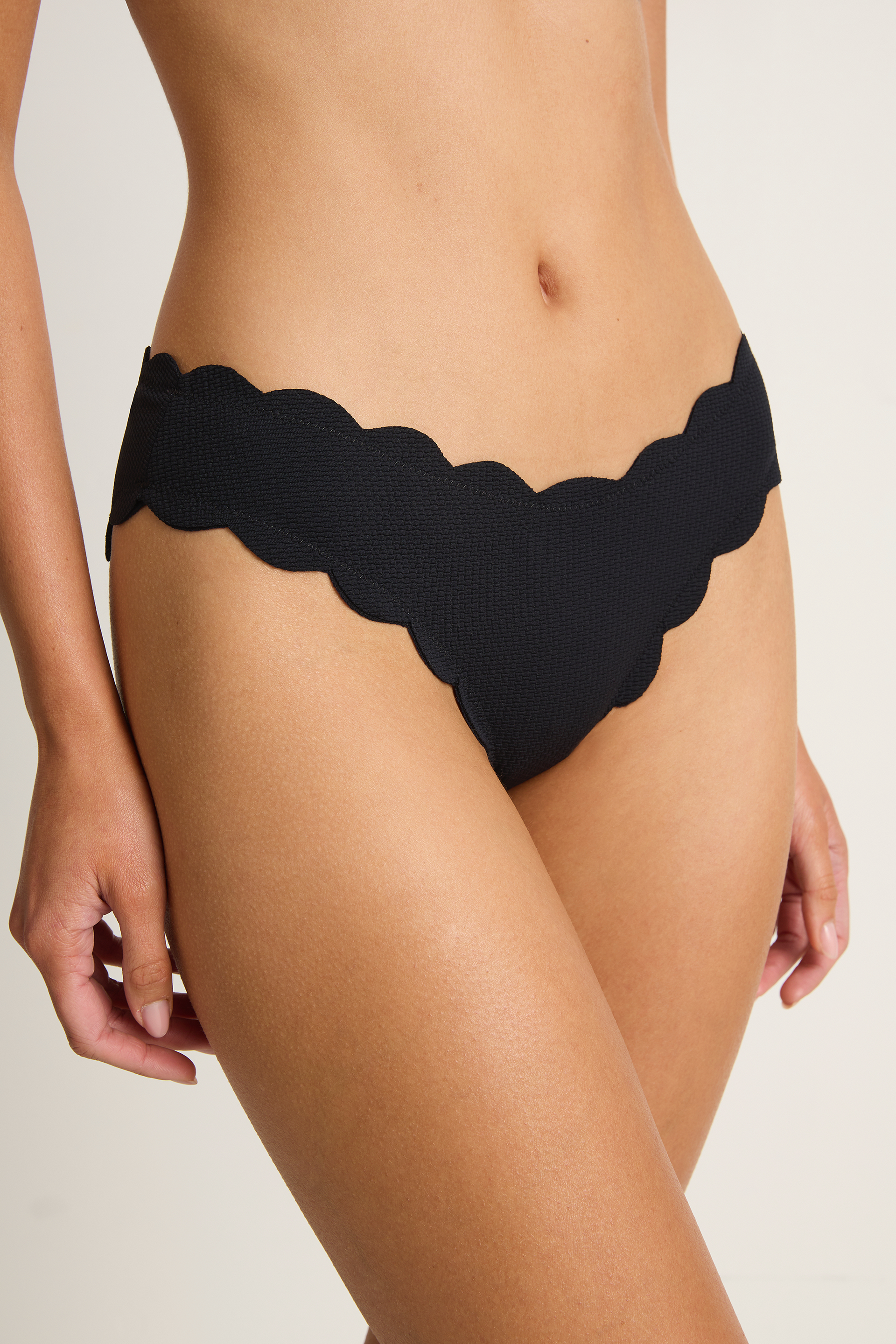 Marysia Antibes High Waist Bikini Bottom – Reversible Black/Indigo