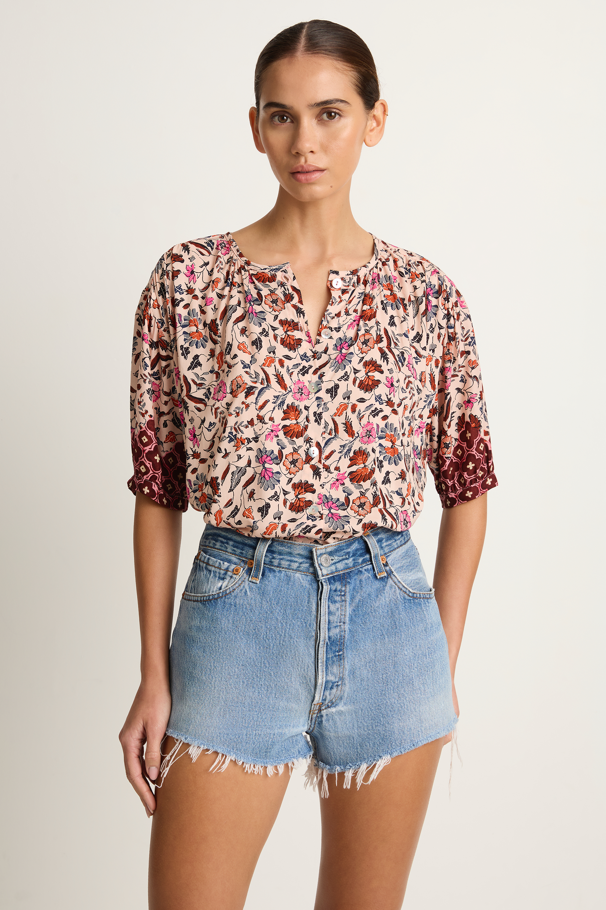 Natalie Martin Violet Top - Wildflower Spice