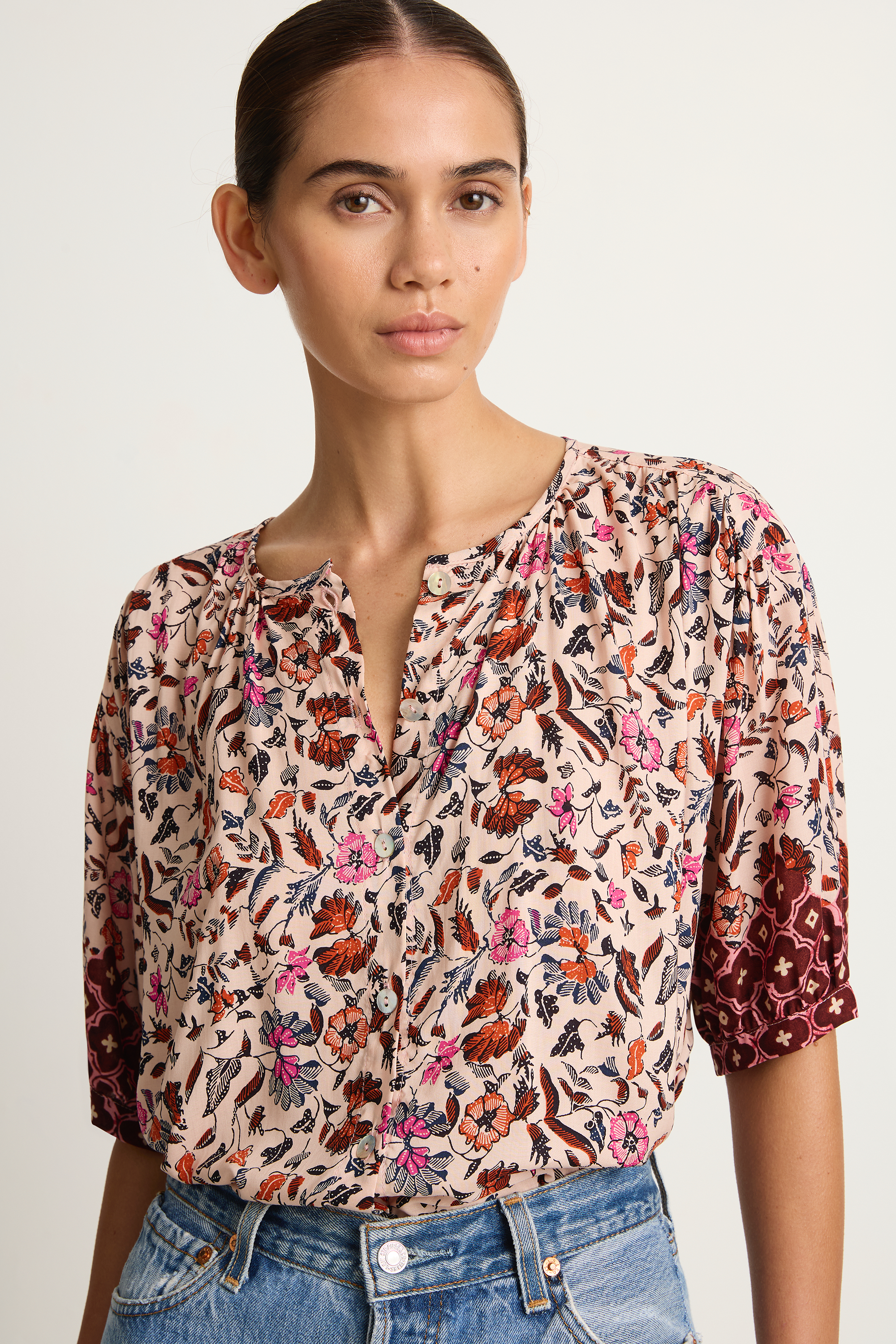 Natalie Martin Violet Top - Wildflower Spice