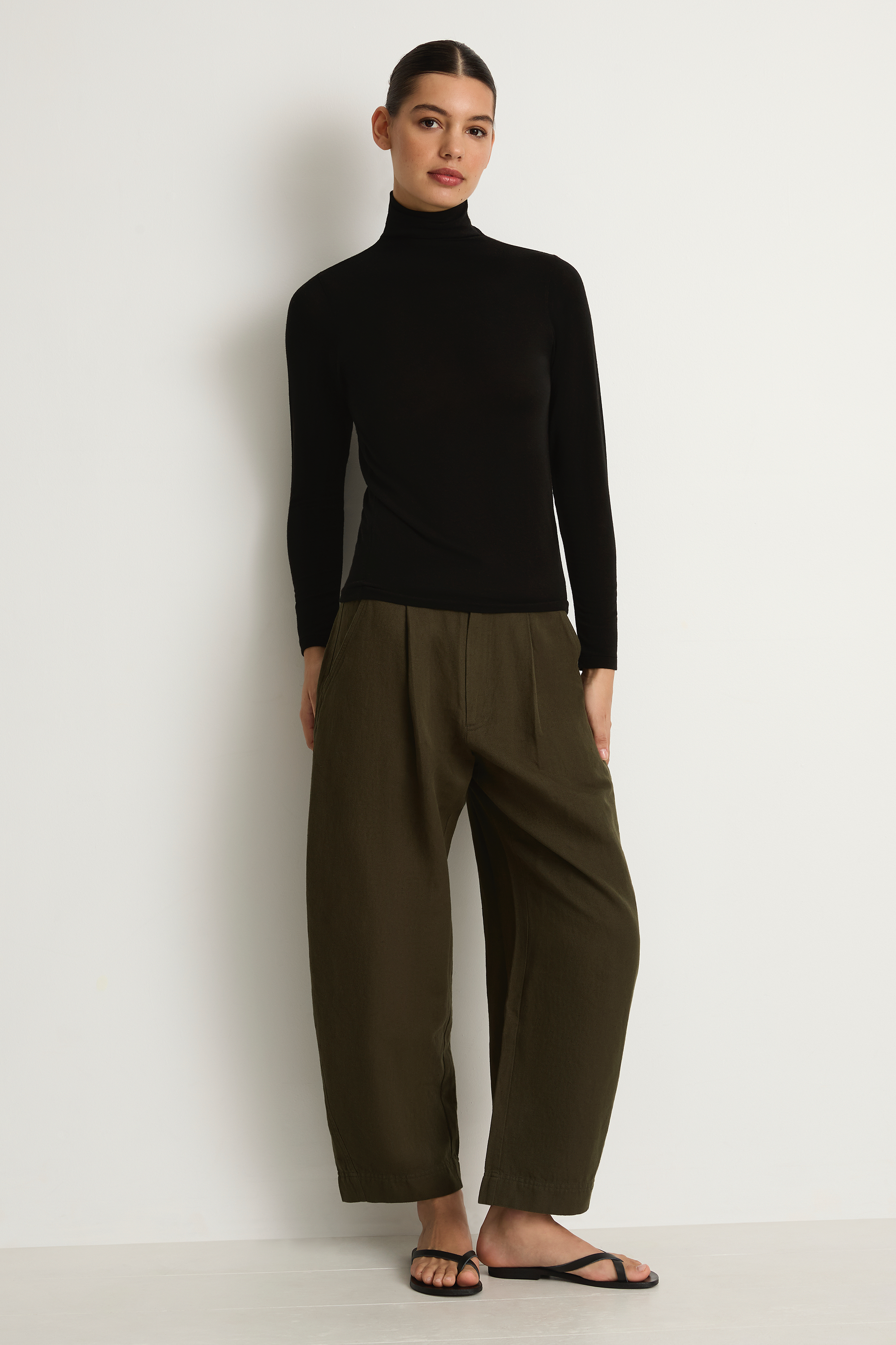 Apiece Apart Bari Crop Trouser - Rosin