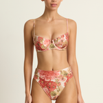 Peony Everlasting Balconette Mid High Cut Pant - Dahlia