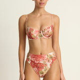 Peony Everlasting Balconette Mid High Cut Pant - Dahlia