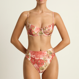 Peony Everlasting Balconette Mid High Cut Pant - Dahlia