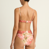 Peony Everlasting Balconette Mid High Cut Pant - Dahlia