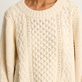 Shaina Mote Fisherman Sweater - Natural