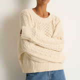 Shaina Mote Fisherman Sweater - Natural