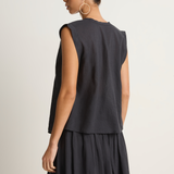 Elsa Esturgie Pastel Top & Page Skirt - Carbon