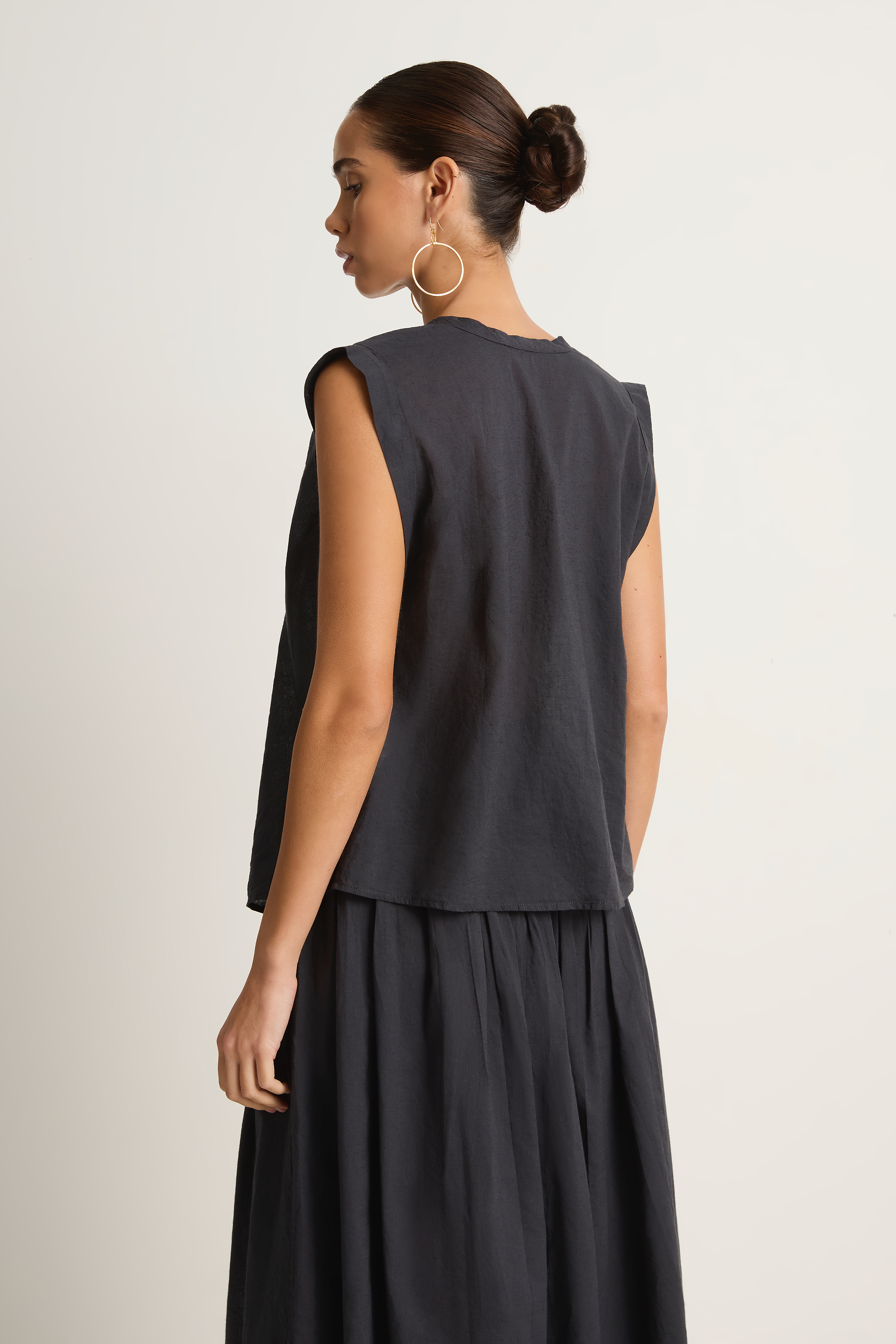 Elsa Esturgie Pastel Top & Page Skirt - Carbon