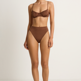 Peony Everlasting Ruched Balconette - Mocha