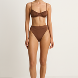 Peony Everlasting Ruched Balconette - Mocha