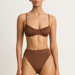 Peony Everlasting Ruched Balconette - Mocha