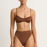 Peony Everlasting Ruched Balconette - Mocha