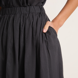 Elsa Esturgie Pastel Top & Page Skirt - Carbon