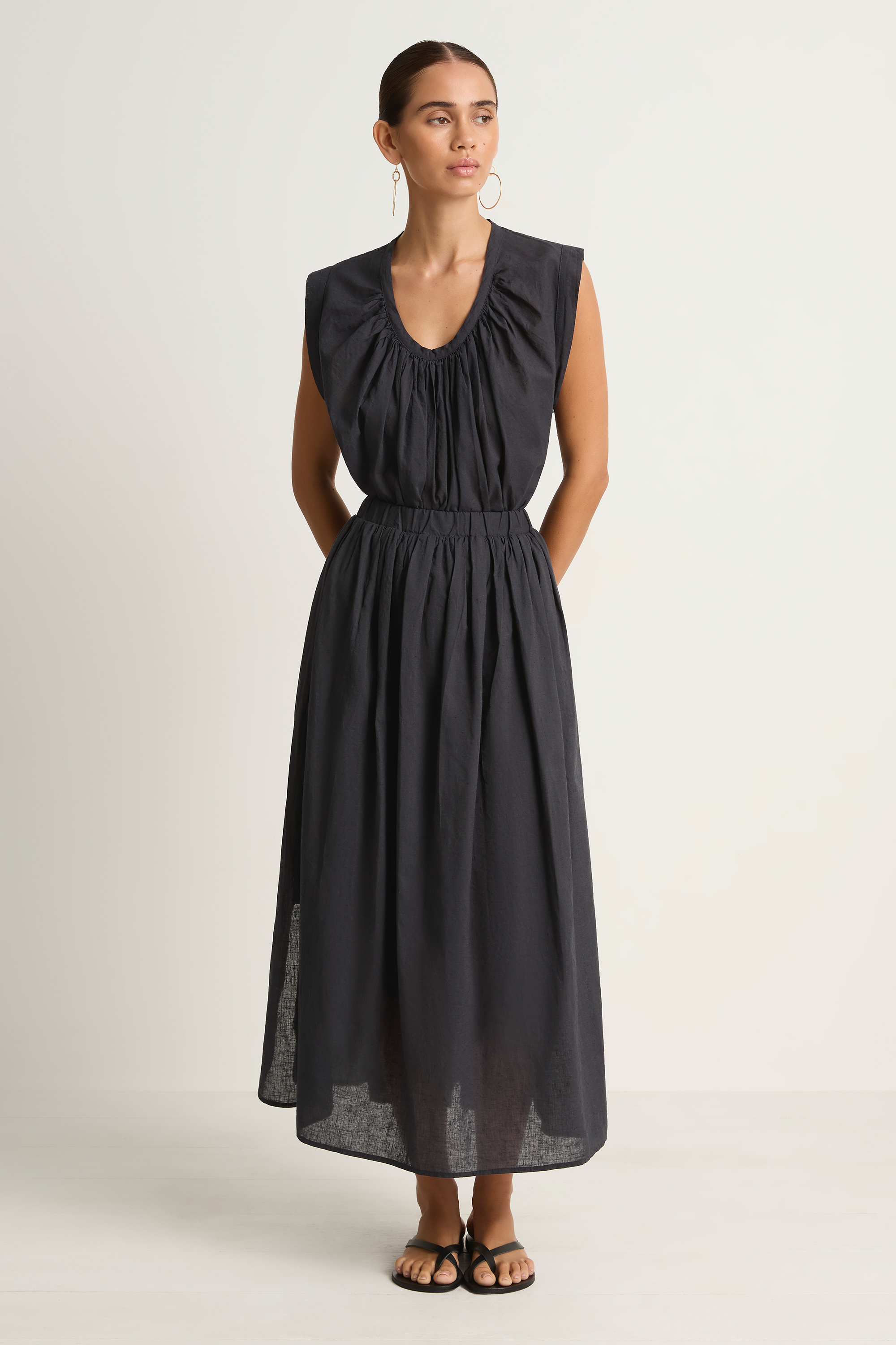 Elsa Esturgie Pastel Top & Page Skirt - Carbon