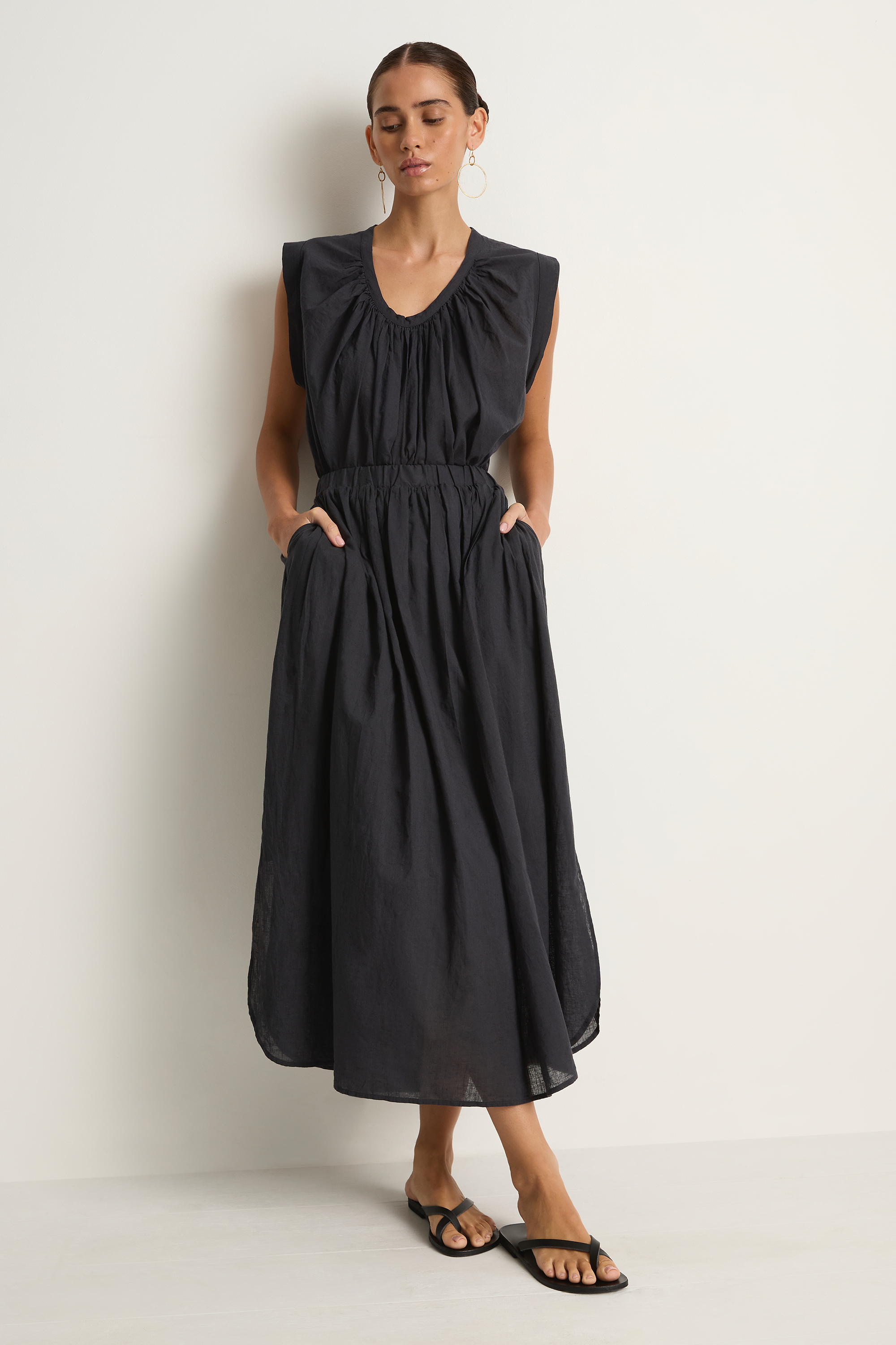 Elsa Esturgie Pastel Top & Page Skirt - Carbon