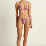 Peony String Top Ruched Channel String Pant - Viola