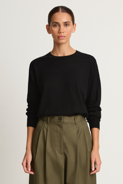 Demylee Chisha Superfine Cashmere Sweater - Black