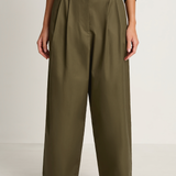Shaina Mote Boy Trouser - Dark Olive