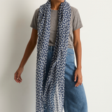 Chan Luu Cashmere & Silk Scarf - Estate Blue Tile