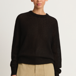 Apiece Apart Softest Tissue Weight Sweater - Black