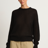 Apiece Apart Softest Tissue Weight Sweater - Black