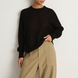 Apiece Apart Softest Tissue Weight Sweater - Black