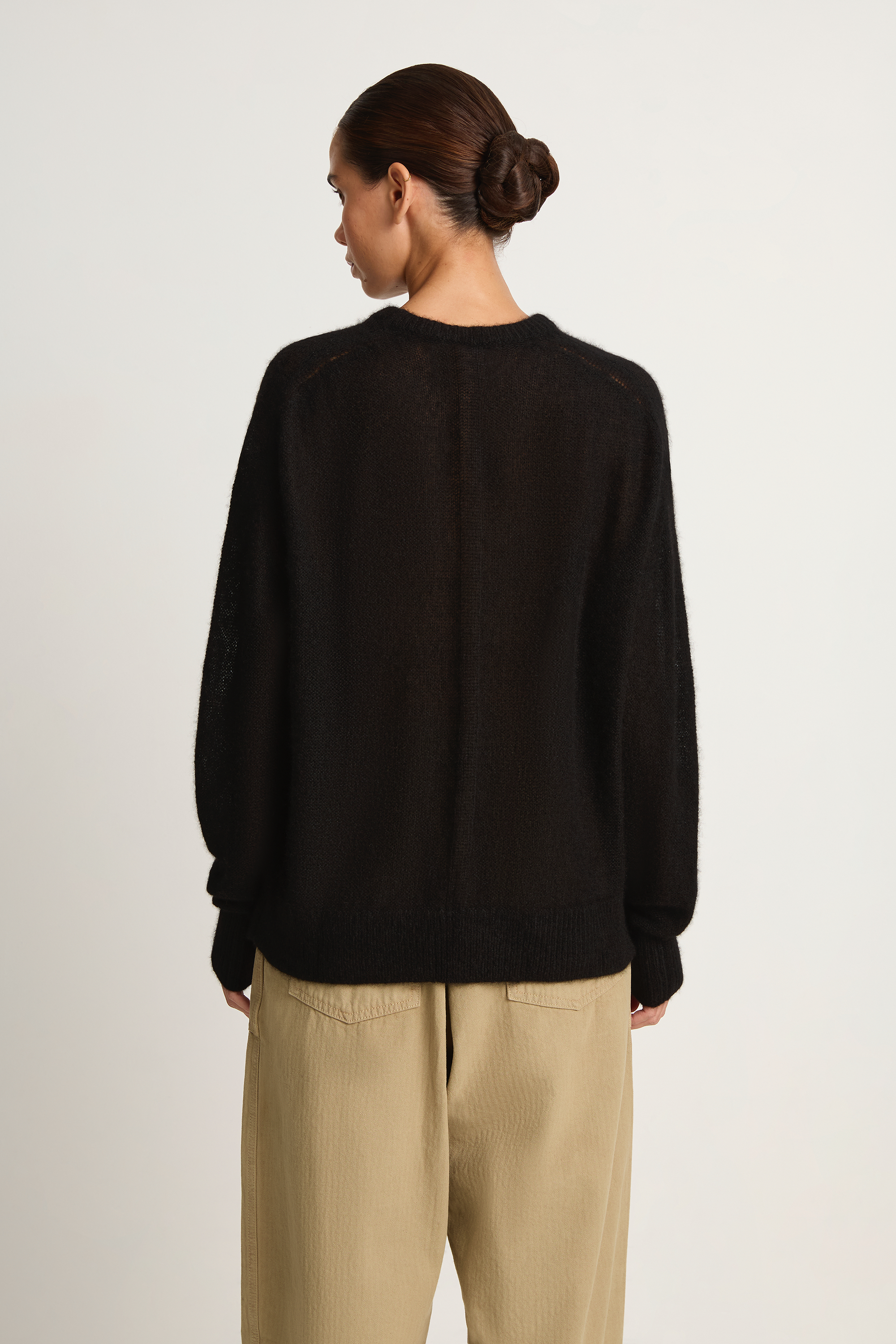 Apiece Apart Softest Tissue Weight Sweater - Black