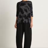 Pas De Calais Alashan Cashmere Uneven Dye Boat Neck Pullover - Charcoal