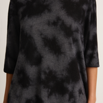 Pas De Calais Alashan Cashmere Uneven Dye Boat Neck Pullover - Charcoal