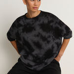 Pas De Calais Alashan Cashmere Uneven Dye Boat Neck Pullover - Charcoal