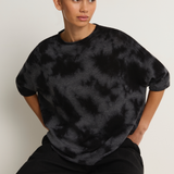 Pas De Calais Alashan Cashmere Uneven Dye Boat Neck Pullover - Charcoal