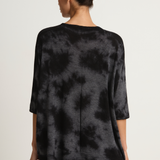 Pas De Calais Alashan Cashmere Uneven Dye Boat Neck Pullover - Charcoal
