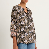 Natalie Martin Remy Top - Vintage Flowers Sepia