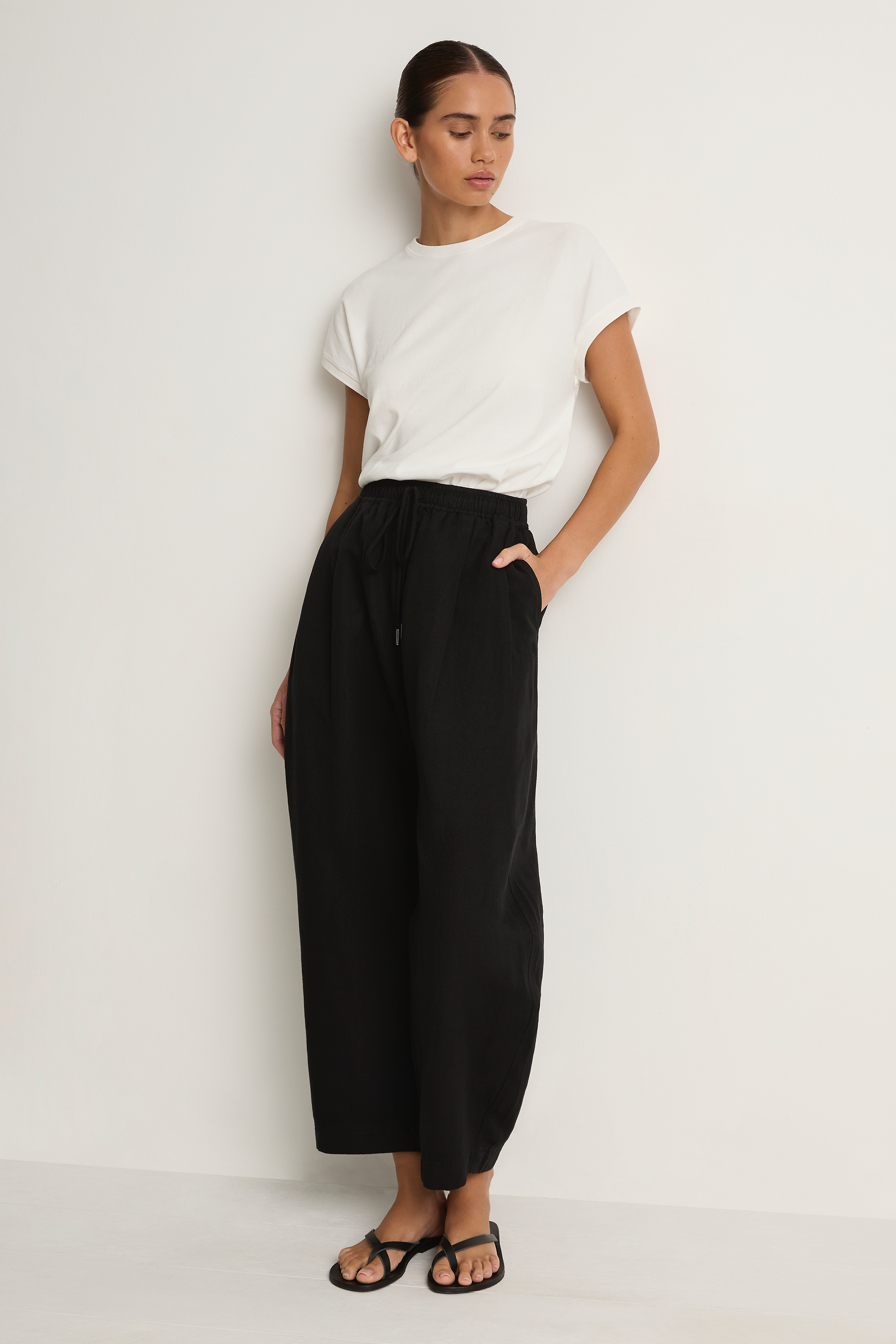 Apiece Apart Everyday Pull On Pant - Black