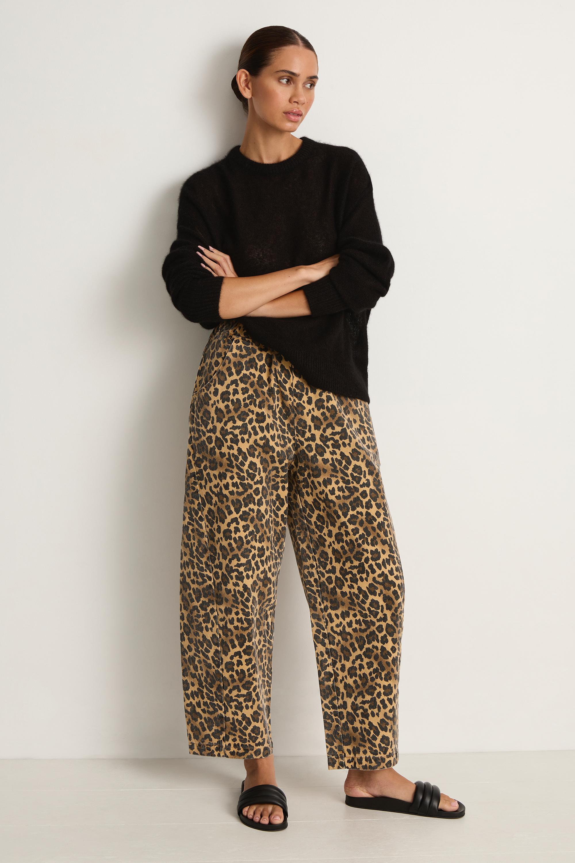 Le Bon Shoppe Arc Pants - Leopard