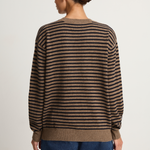 Demylee Neve Cashmere Sweater - Beige / Navy