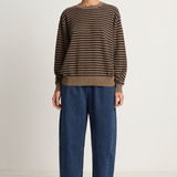 Demylee Neve Cashmere Sweater - Beige / Navy