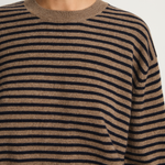 Demylee Neve Cashmere Sweater - Beige / Navy
