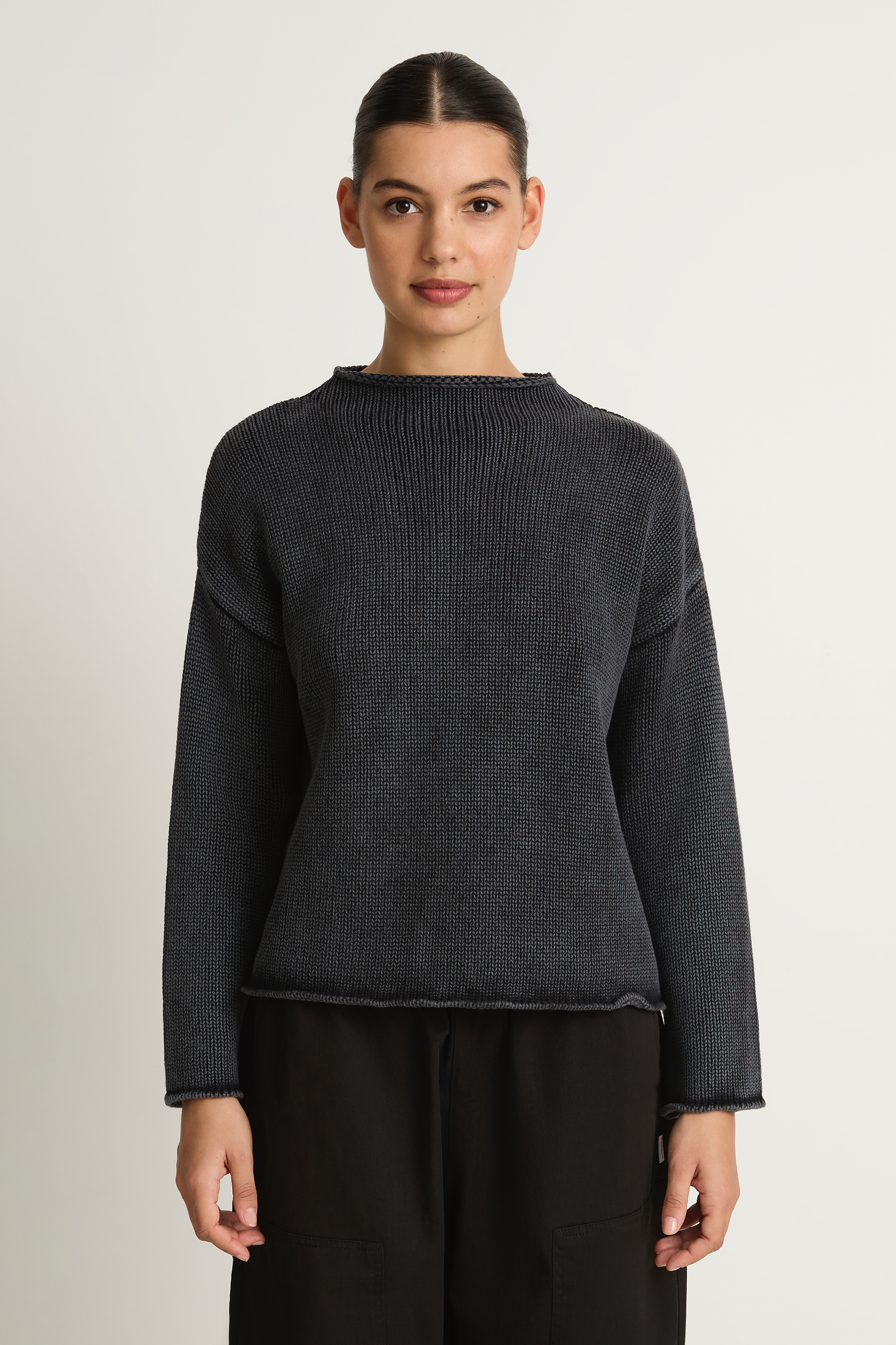 Demylee Lamis Cotton Sweater - Black