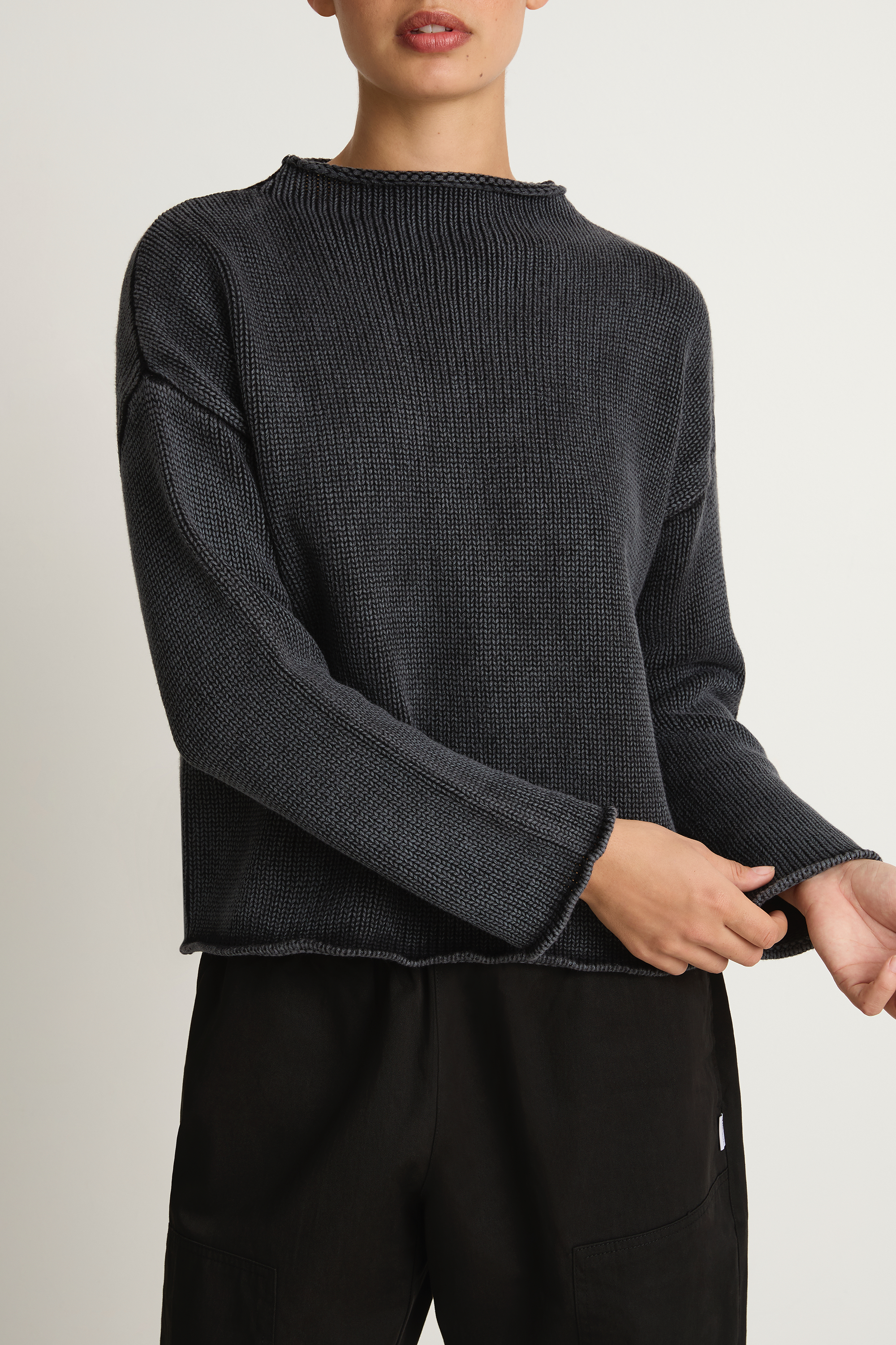 Demylee Lamis Cotton Sweater - Black