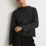 Demylee Lamis Cotton Sweater - Black