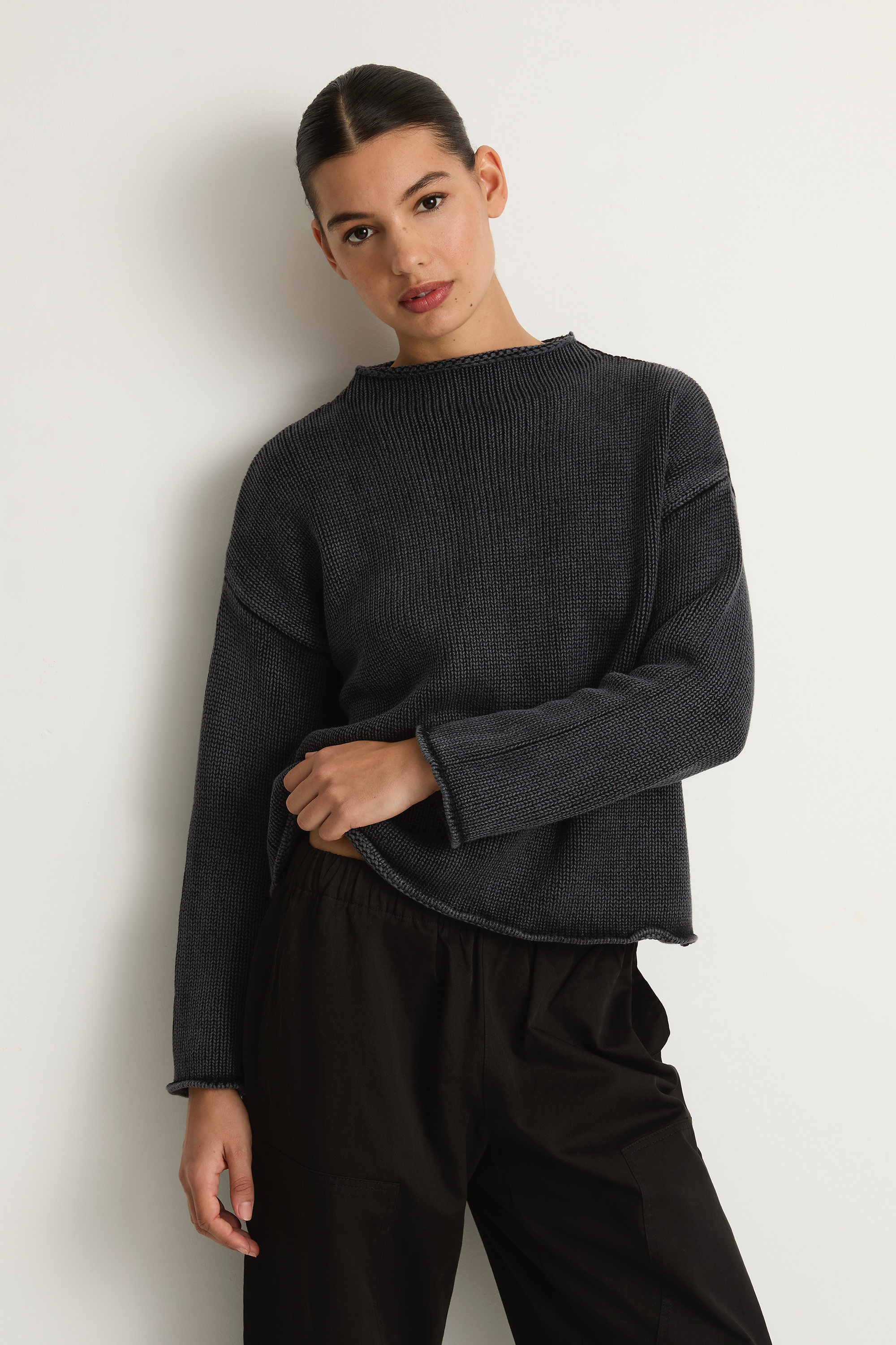 Demylee Lamis Cotton Sweater - Black