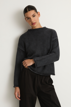 Demylee Lamis Cotton Sweater - Black