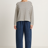 Le Bon Shoppe Sailor Top - Navy Stripe