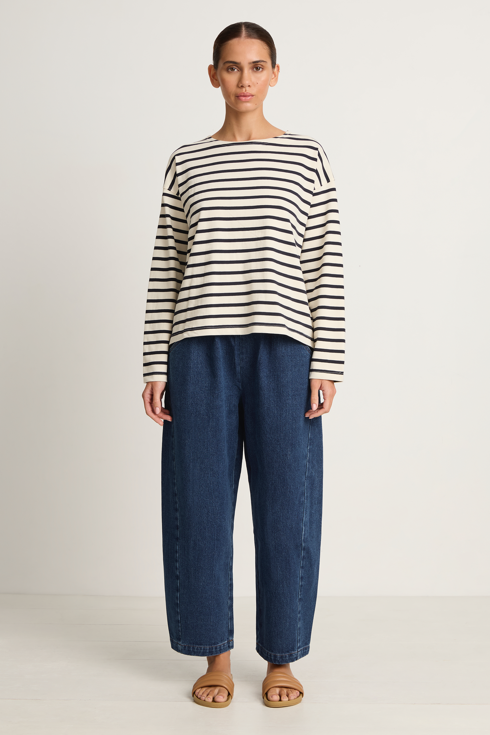 Le Bon Shoppe Sailor Top - Navy Stripe