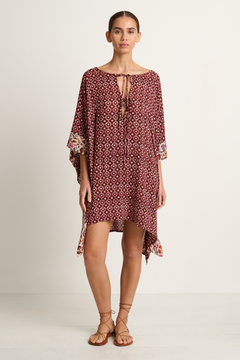 Natalie Martin Paulina Mini Caftan - Mosaic Spice