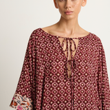 Natalie Martin Paulina Mini Caftan - Mosaic Spice