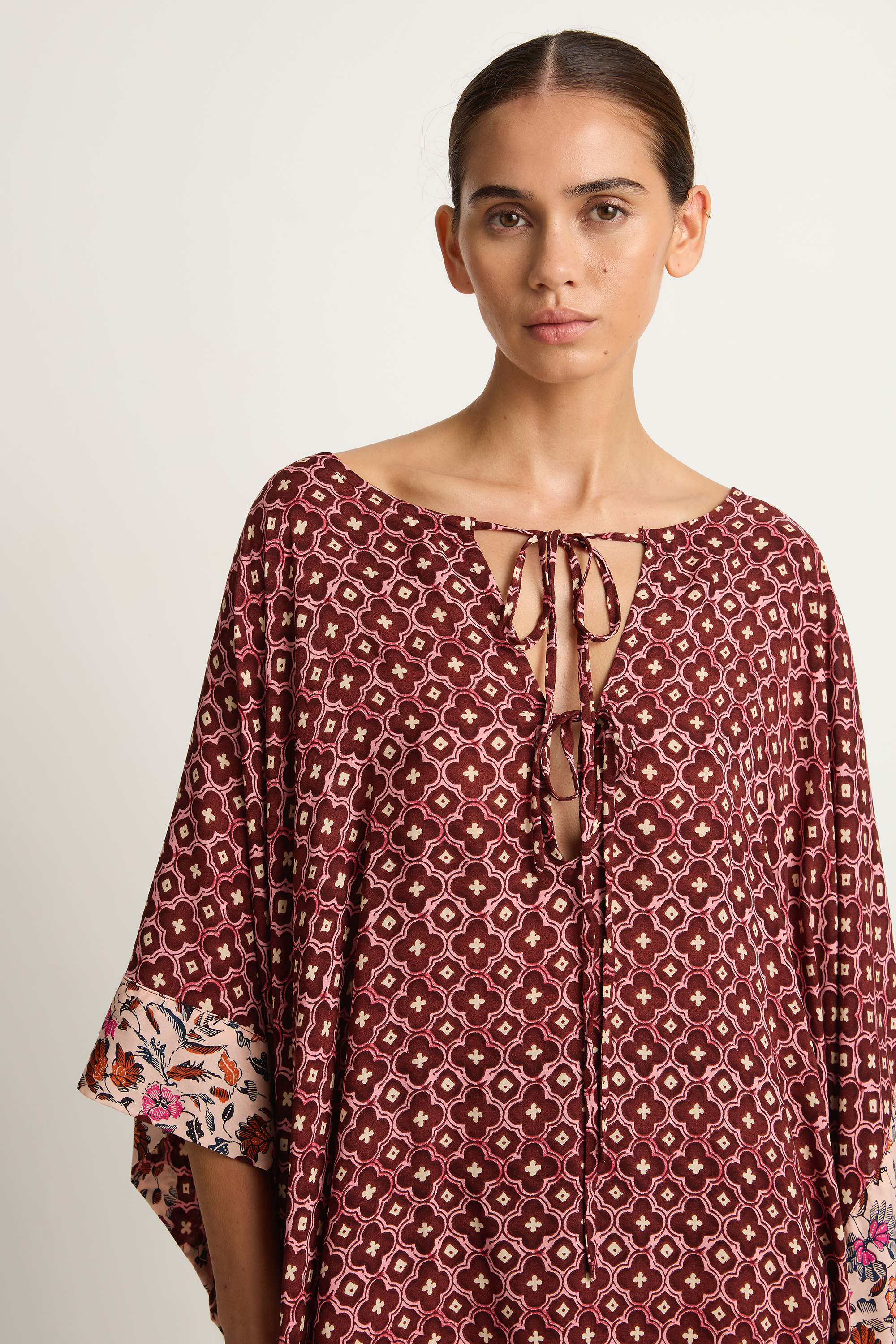 Natalie Martin Paulina Mini Caftan - Mosaic Spice