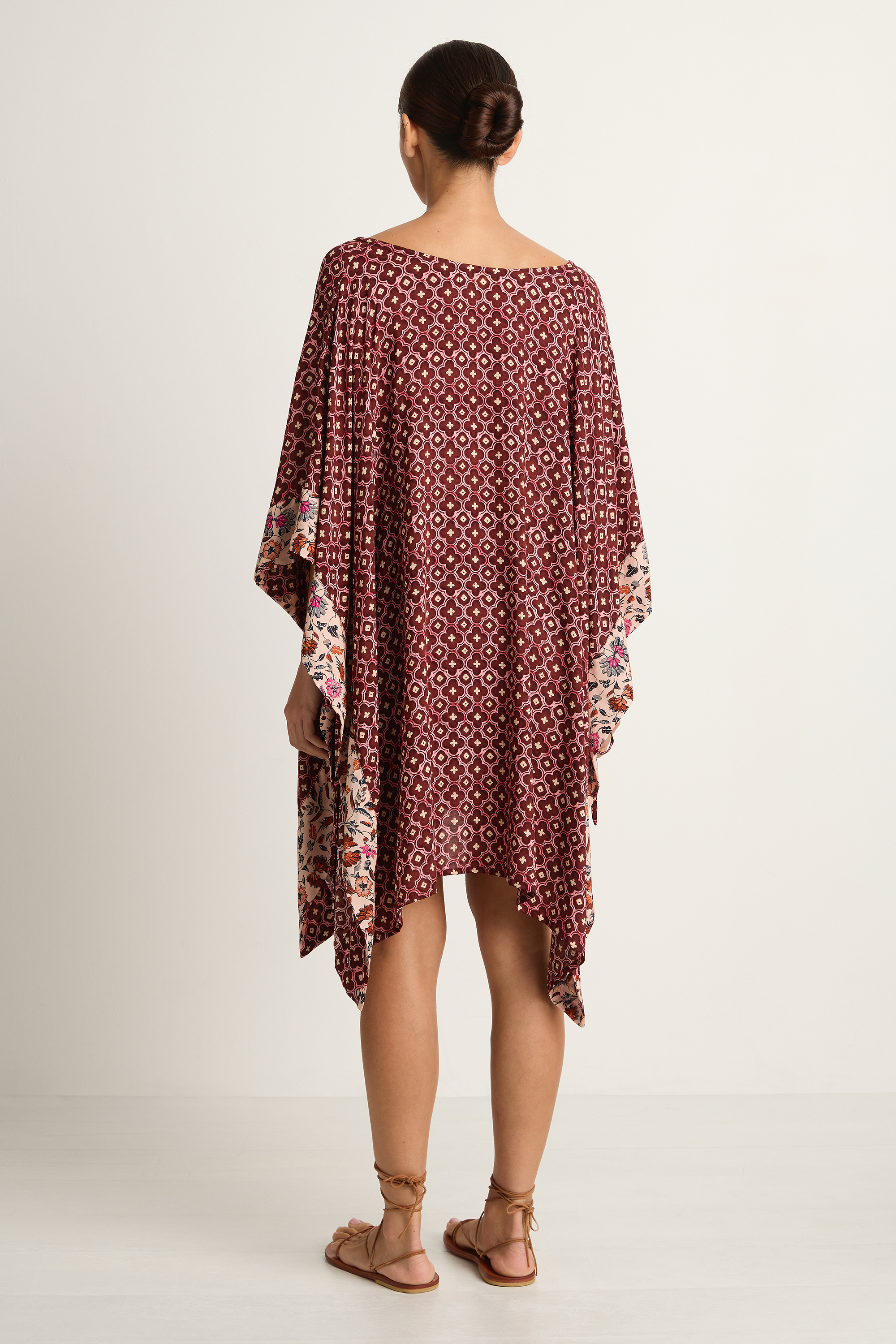 Natalie Martin Paulina Mini Caftan - Mosaic Spice